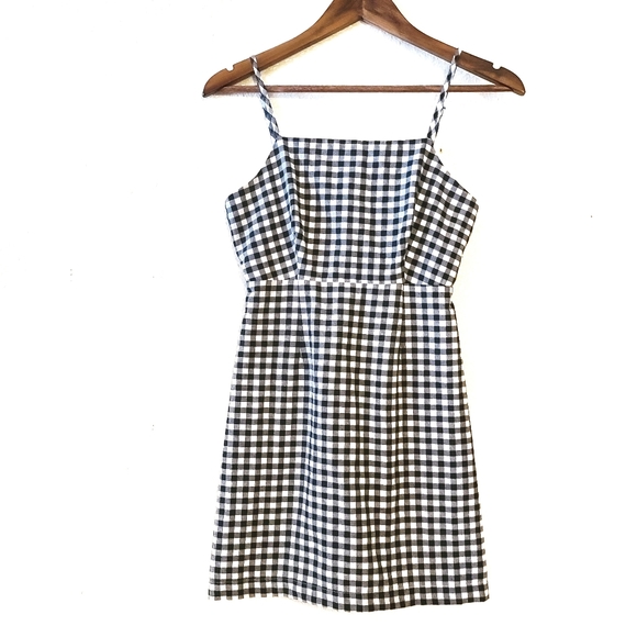 Black And White Gingham Dress 